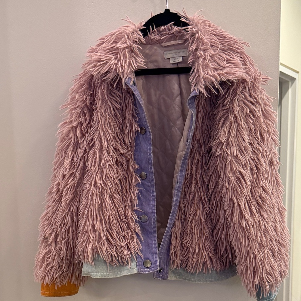 Stella McCartney Lavender Shaggy Jacket
